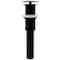 Novatto Carrera White Marble Slipper Vessel Sink and Matte Black Umbrella Drain NOSV-CWSMB - alternate 3